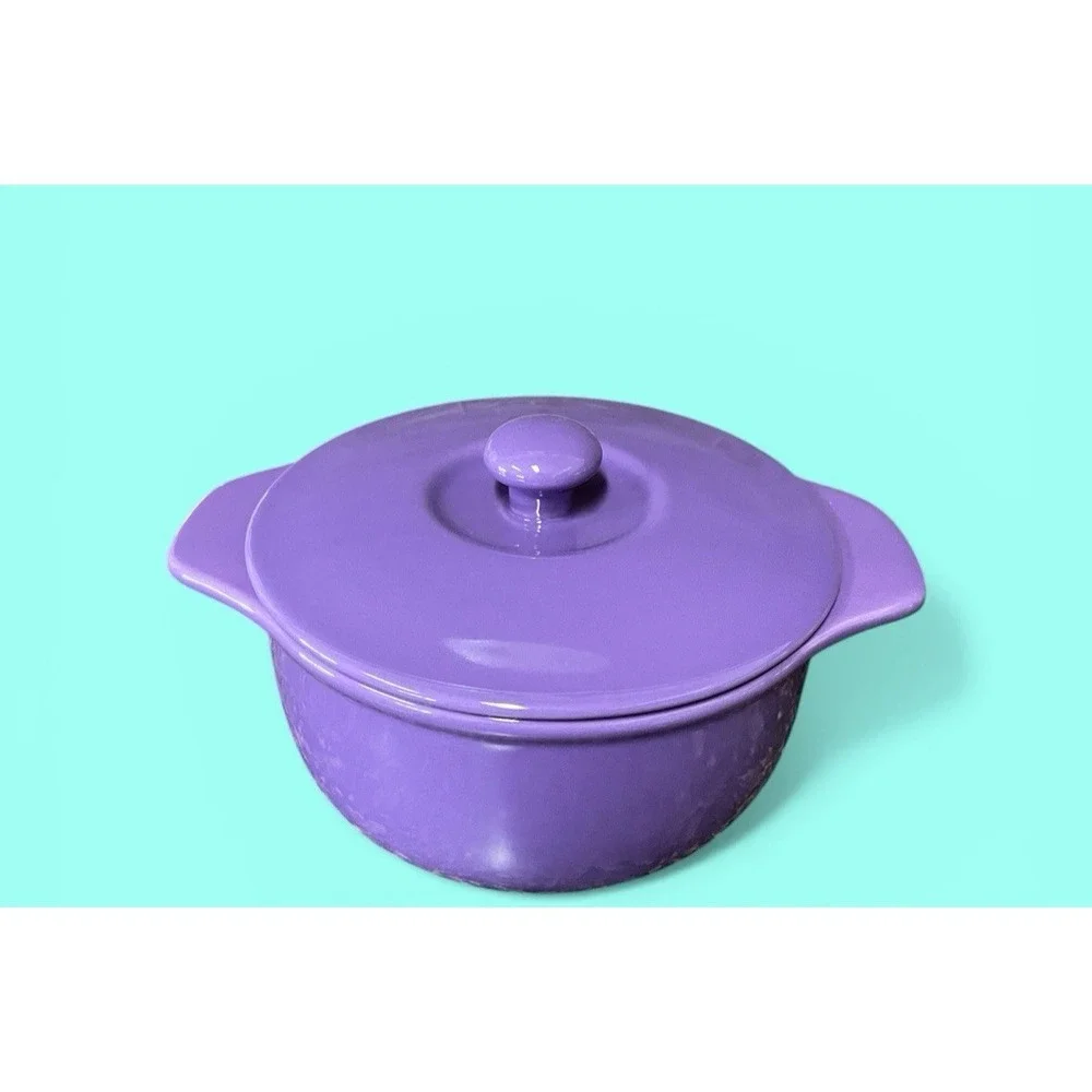 Chantal Purple Lavender Covered Casserole Dish‎ Bowl 1 3/4 Quart Kitchen Spring